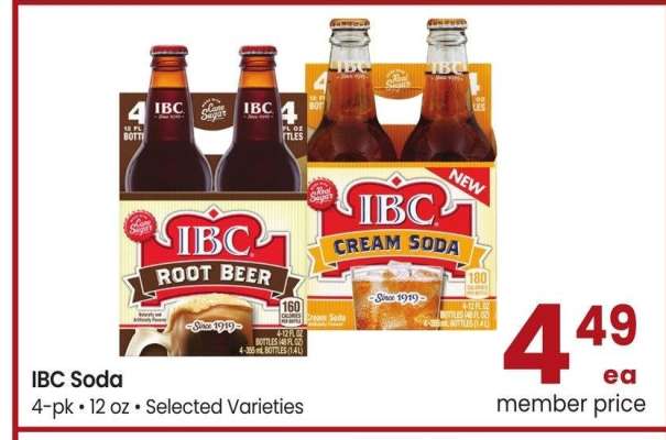 Ibc Soda - 4 - pk • 12 oz • Selected Varieties