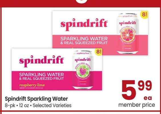 Spindrift Sparkling Water - 8-pk • 12 oz • Selected Varieties