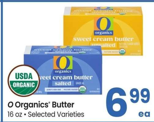 O Organics® Butter - 16 oz • Selected Varieties