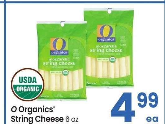 O Organics® String Cheese - 6 oz