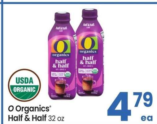 O Organics® Half & Half - 32 oz