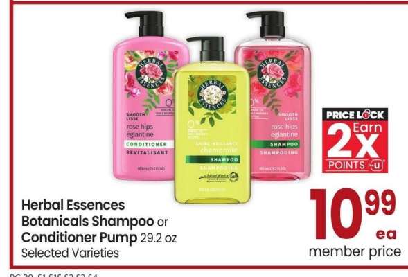Herbal Essences Botanicals Shampoo or Conditioner Pump - 29.2 oz Selected Varieties