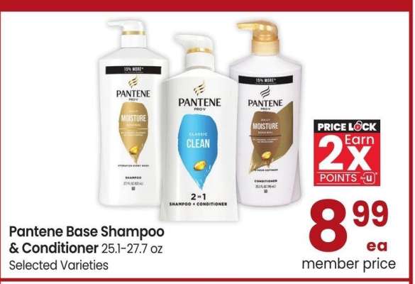 Pantene Base Shampoo & Conditioner - 25.1-27.7 oz, Selected Varieties