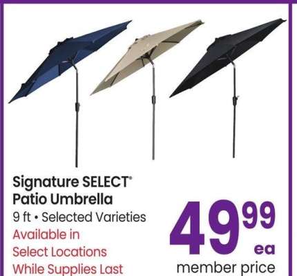 Signature SELECT® Patio Umbrella - 9 ft • Selected Varieties