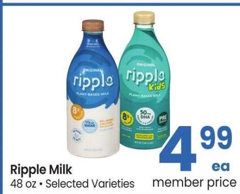 Ripple Milk - 48 oz • Selected Varieties