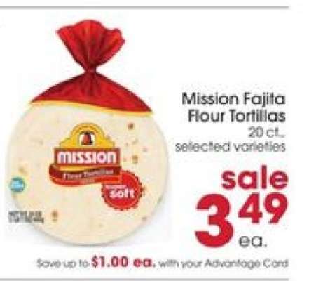 Mission Fajita Flour Tortillas