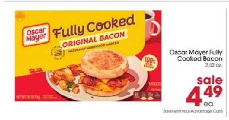 Oscar Mayer Fully Cooked Bacon*