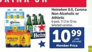 Heineken 0.0, Corona Non-Alcoholic or Athletic