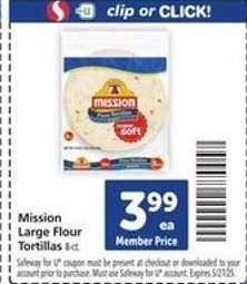 Mission Large Flour Tortillas