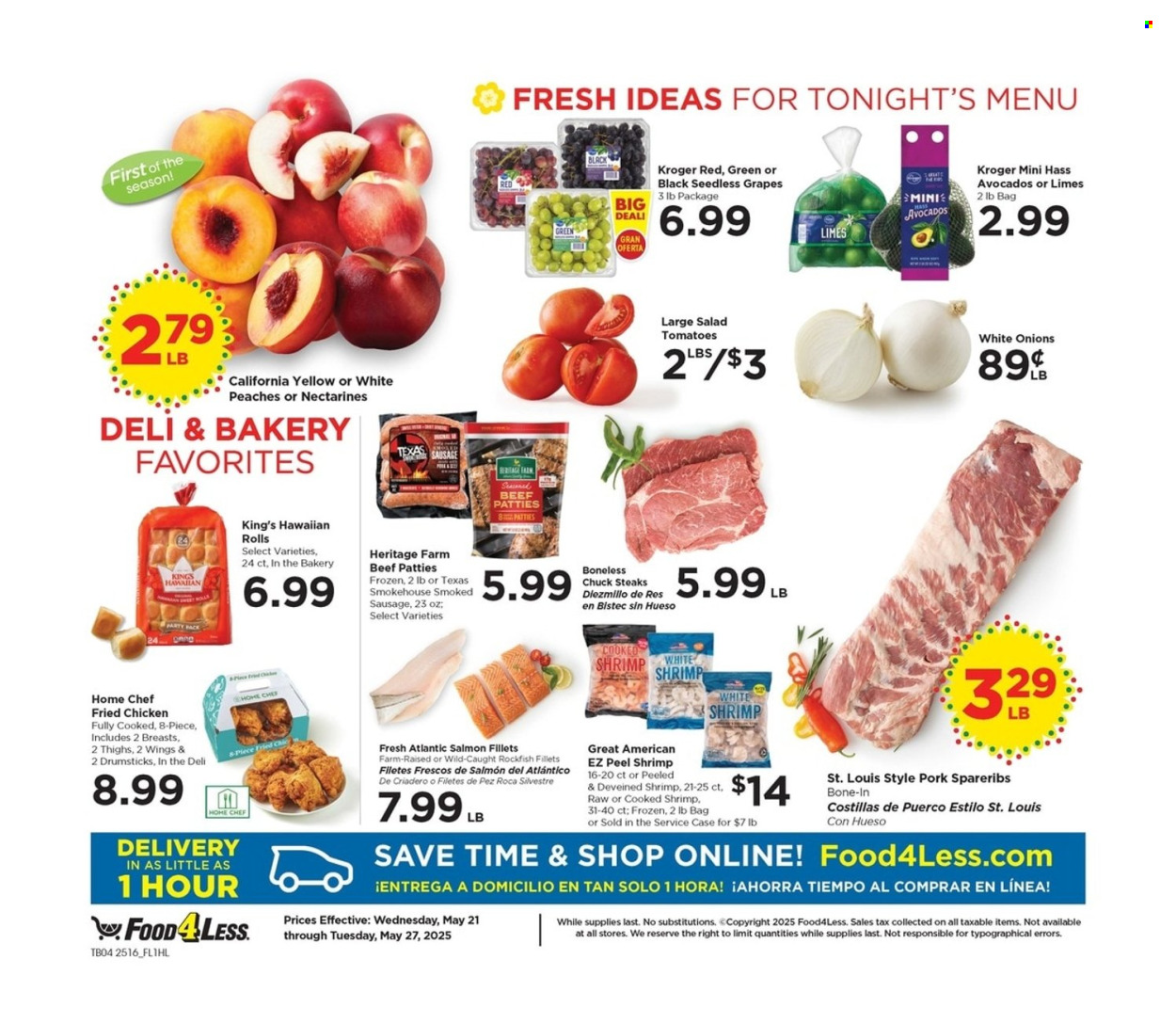 Food 4 Less ad - 05/21/2025 - 05/27/2025. Page 1