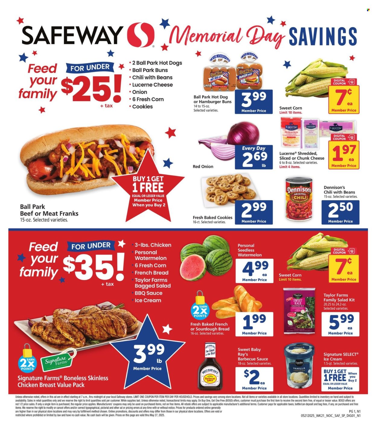 Safeway ad - 05/21/2025 - 05/27/2025. Page 1