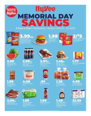 Hy-Vee Flyer - 05/21/2025 - 05/25/2025.