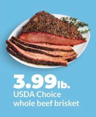 USDA Choice whole beef brisket
