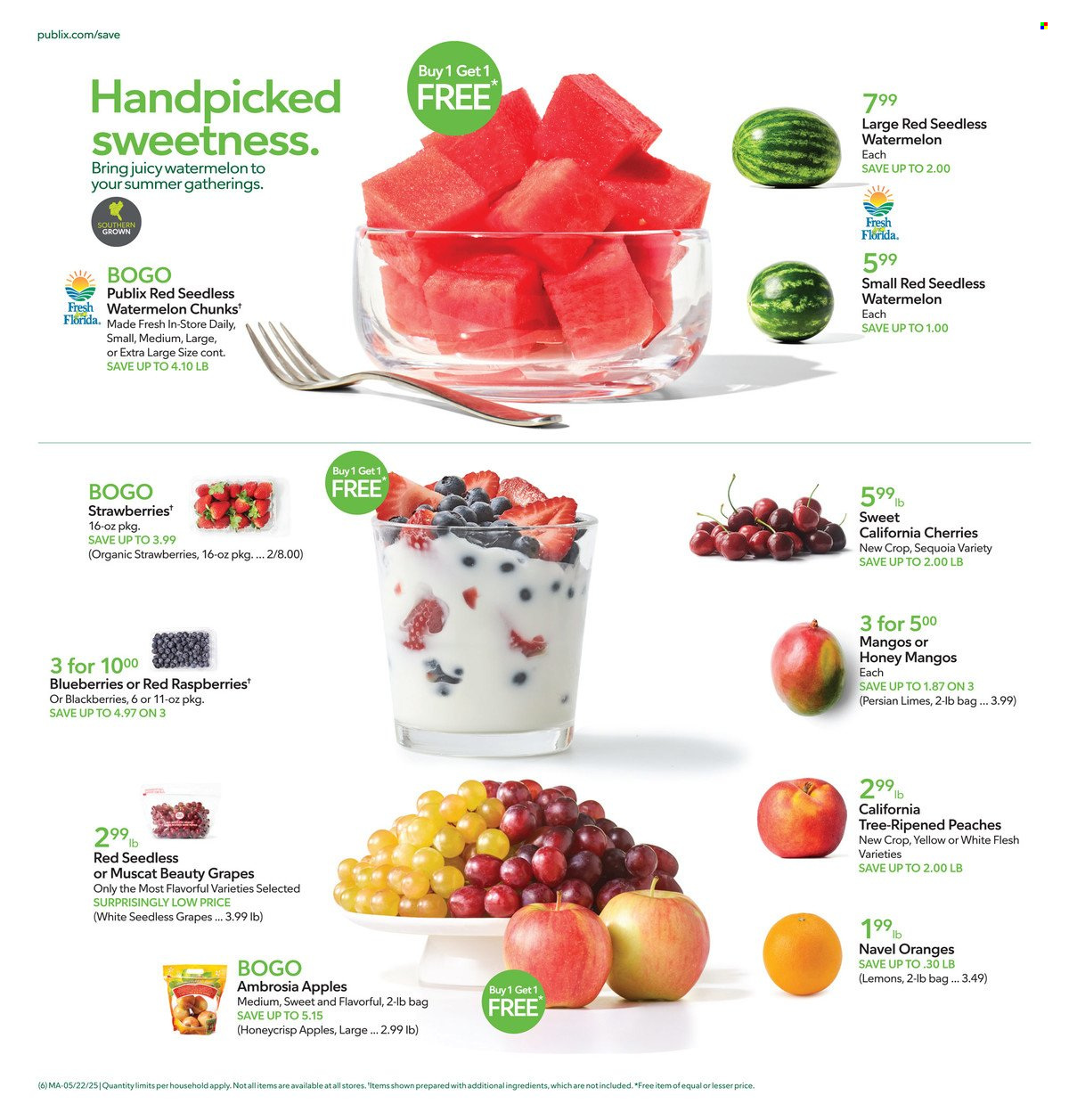 Publix ad - 05/22/2025 - 05/28/2025. Page 1