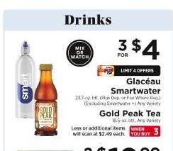 Glacéau Smartwater / Gold Peak Tea