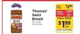 Thomas' Swirl Bread