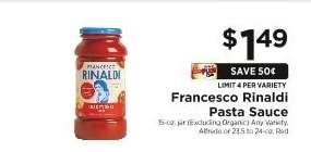 Francesco Rinaldi Pasta Sauce