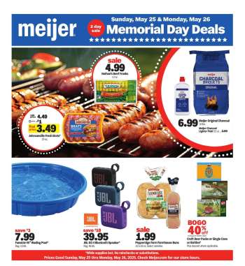 Meijer Flyer - 05/25/2025 - 05/26/2025.