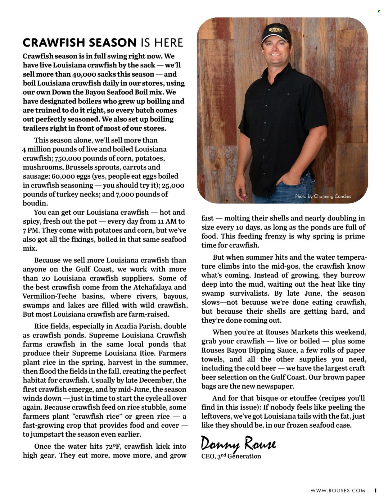 Rouses Markets ad. Page 1