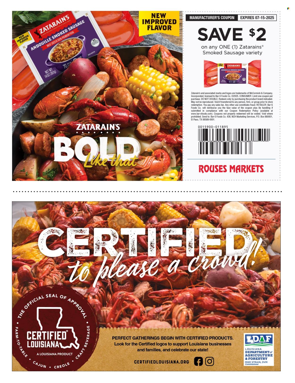 Rouses Markets ad. Page 1
