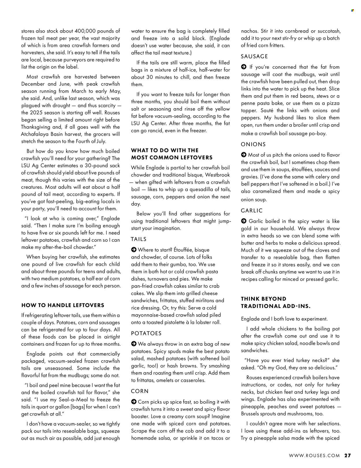 Rouses Markets ad. Page 1
