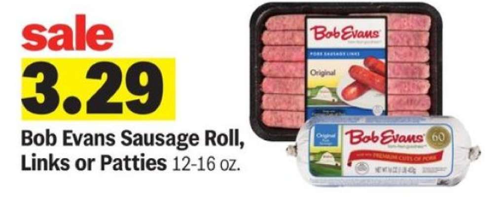 Bob Evans Sausage Roll, Links or Patties