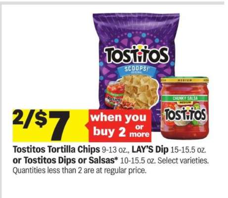 Tostitos Tortilla Chips, LAY'S Dip, or Tostitos Dips or Salsas