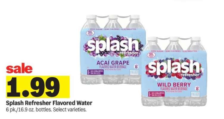 Splash Refresher Flavored Water