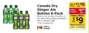 Canada Dry Ginger Ale Bottles 6-Pack
