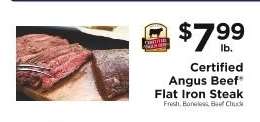 Certified Angus Beef Flat Iron Steak