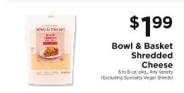 Bowl & Basket Shredded Cheese