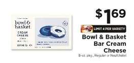 Bowl & Basket Bar Cream Cheese