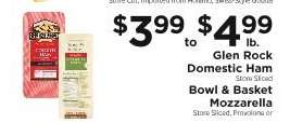 Glen Rock Domestic Ham / Bowl & Basket Mozzarella