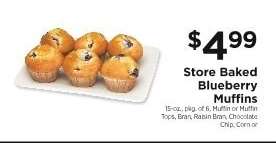 Store Baked Blueberry Muffins