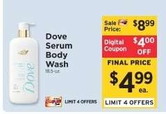 Dove Serum Body Wash