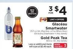 Glacéau Smartwater / Gold Peak Tea