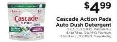 Cascade Action Pads Auto Dish Detergent