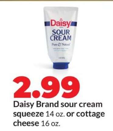 Daisy Brand sour cream or cottage cheese