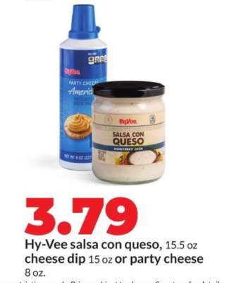 Hy-Vee salsa con queso, cheese dip or party cheese