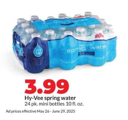 Hy-Vee spring water