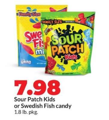 Sour Patch Kids or Swedish Fish Candy