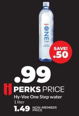 Hy-Vee One Step water