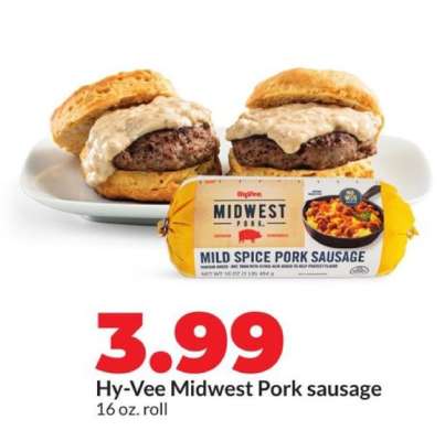 Hy-Vee Midwest Pork sausage