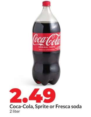 Coca-Cola, Sprite or Fresca soda