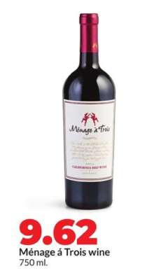 Ménage á Trois wine