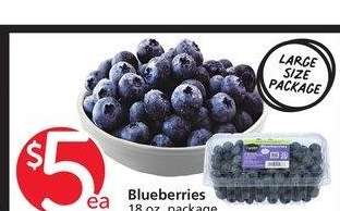 Blueberries - 18 oz. package