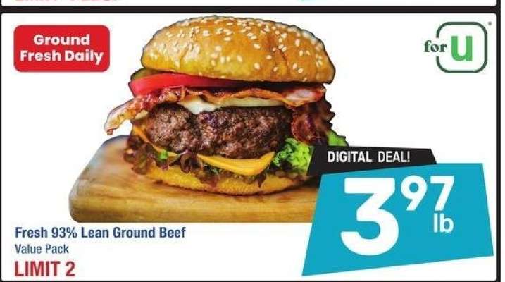 Fresh 93% Lean Ground Beef - Value Pack