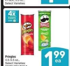 Pringles - 4.5-5.5 oz., Select Varieties