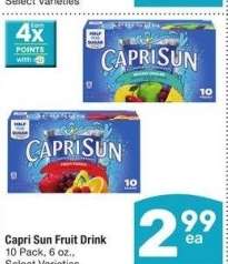 Capri Sun Fruit Drink - 10 Pack, 6 oz., Select Varieties