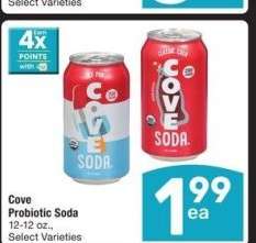 Cove Probiotic Soda - 12-12 oz., Select Varieties